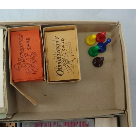 Vtg Parker Brothers Careers Board Game Of Options With Box 1958 - Picture 5 of 12